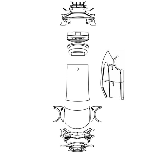 Pre-Cut PPF Lamborghini Urus Base 2019 - PPF-Kits