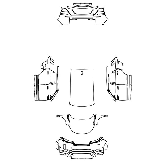 Pre-Cut PPF Land Rover Range Rover Evoque 5 Doors Base 2022 - PPF-Kits