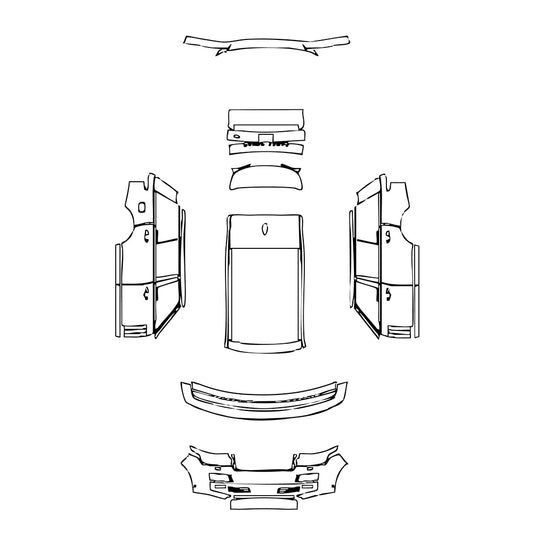 Pre-Cut PPF Land Rover Range Rover Extended Wheelbase Base 2017 - PPF-Kits
