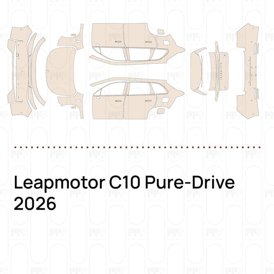 Leapmotor C10 Pure-Drive 2026 – Voorgesneden PPF-lakbeschermingsfolie