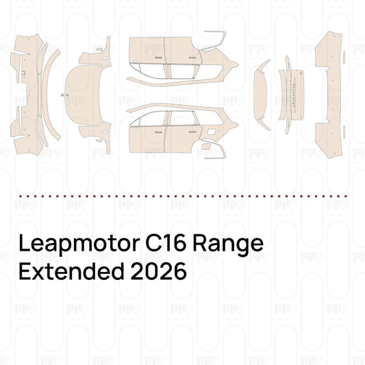 Leapmotor C16 Range Extended 2026 – Voorgesneden PPF-lakbeschermingsfolie