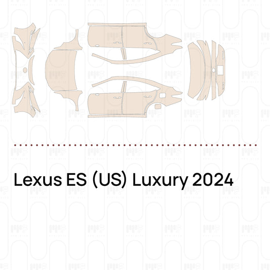 Voorgesneden PPF Lexus ES (US) Luxury 2024