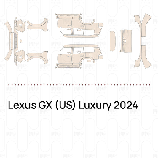 Voorgesneden PPF Lexus GX (US) Luxury 2024