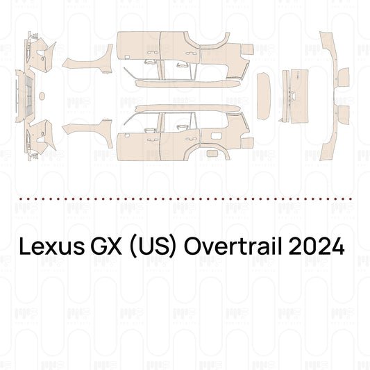 Voorgesneden PPF Lexus GX (US) Overtrail 2024