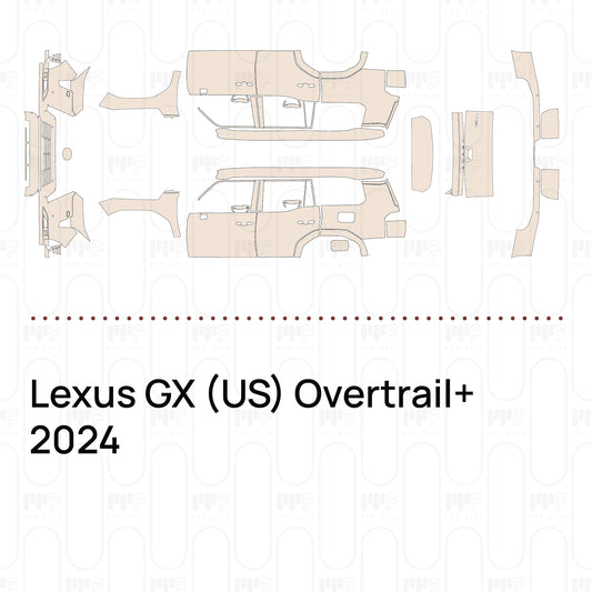 Voorgesneden PPF Lexus GX (US) Overtrail+ 2024