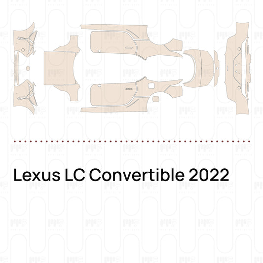 Voorgesneden PPF Lexus LC Convertible 2022