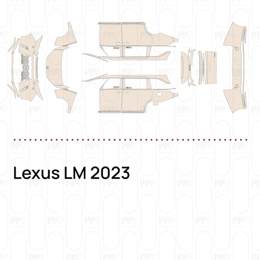 Voorgesneden PPF Lexus LM 2023