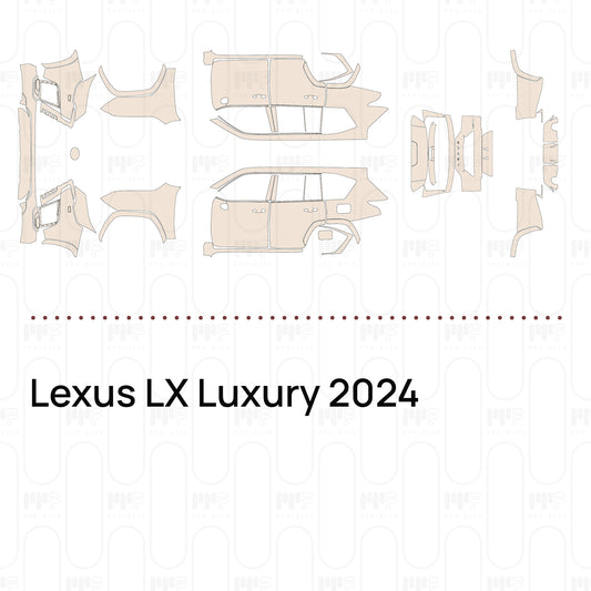Voorgesneden PPF Lexus LX Luxury 2024
