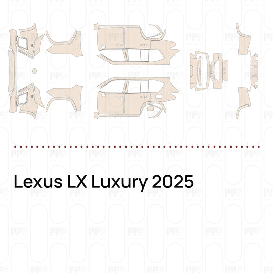 Voorgesneden PPF Lexus LX Luxury 2025