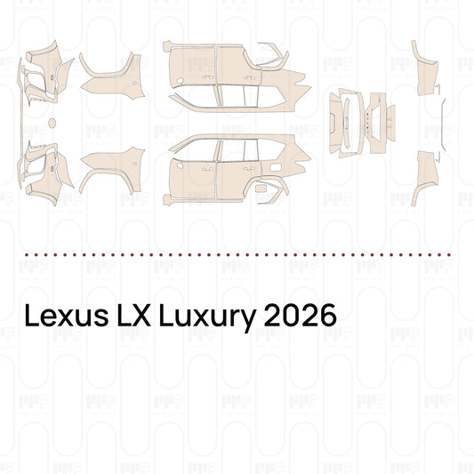 Voorgesneden PPF Lexus LX Luxury 2026