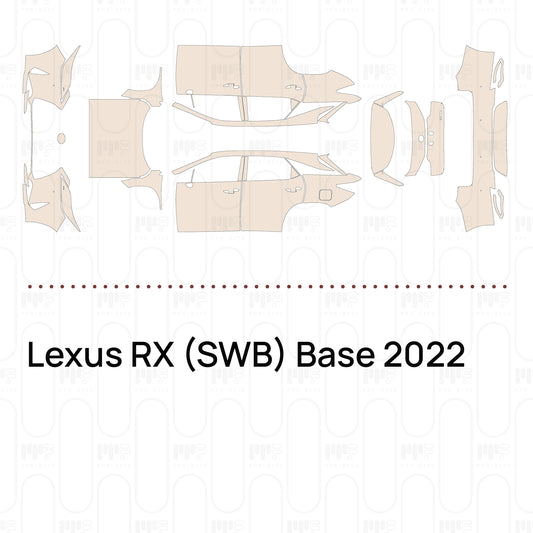 Voorgesneden PPF Lexus RX (SWB) Base 2022