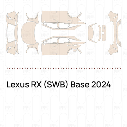 Voorgesneden PPF Lexus RX (SWB) Base 2024