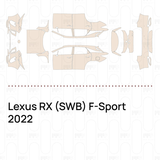 Voorgesneden PPF Lexus RX (SWB) F-Sport 2022