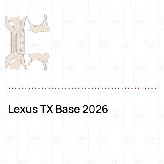 Voorgesneden PPF Lexus TX Base 2026