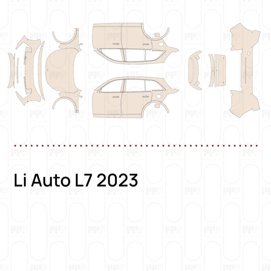 Li Auto L7 2023 – Voorgesneden PPF-lakbeschermingsfolie