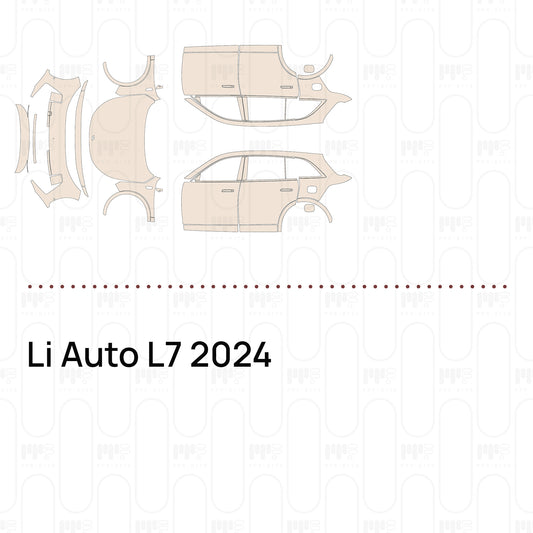 Li Auto L7 2024 – Voorgesneden PPF-lakbeschermingsfolie