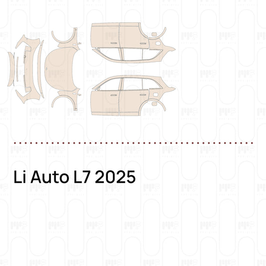 Li Auto L7 2025 – Voorgesneden PPF-lakbeschermingsfolie