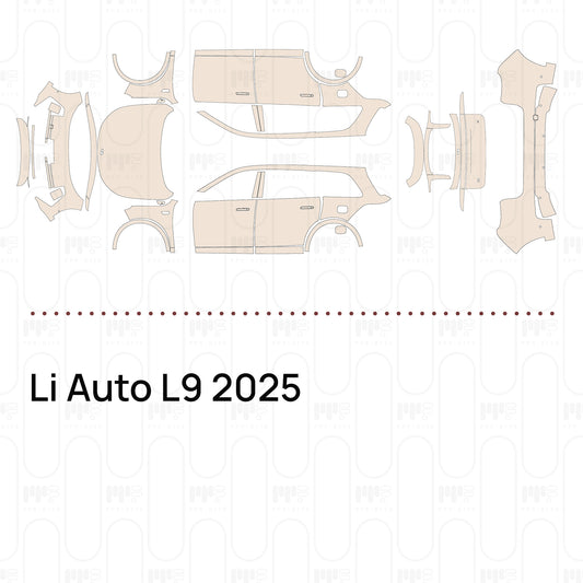 Li Auto L9 2025 – Voorgesneden PPF-lakbeschermingsfolie