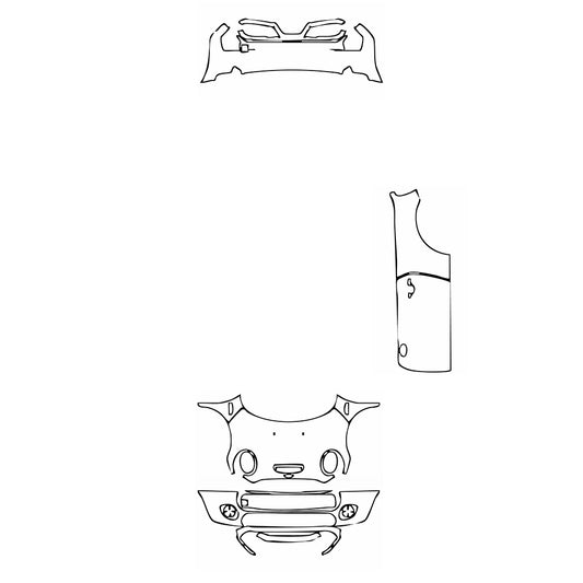 Pre-Cut PPF MINI MINI Convertible Cooper S JCW Package 2018 - PPF-Kits