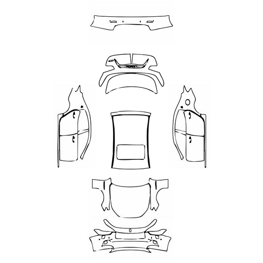 Pre-Cut PPF Maserati Ghibli Ghibli Base 2017 - PPF-Kits