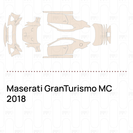 Voorgesneden PPF Maserati GranTurismo MC 2018