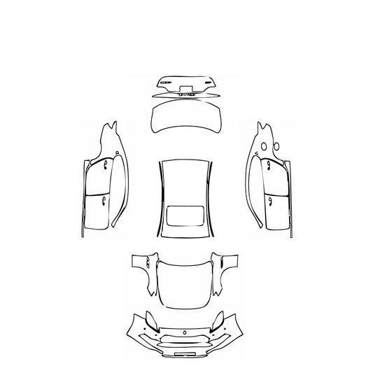 Pre-Cut PPF Maserati Quattroporte Quattroporte S Q4 Base 2021 - PPF-Kits