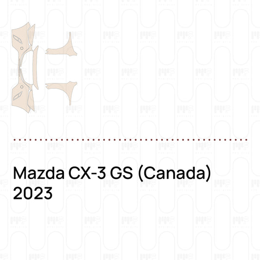 Voorgesneden PPF Mazda CX-3 GS (Canada) 2023