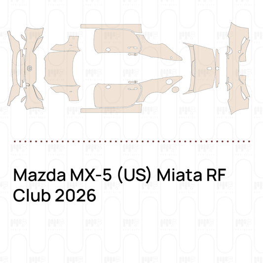 Voorgesneden PPF Mazda MX-5 (US) Miata RF Club 2026
