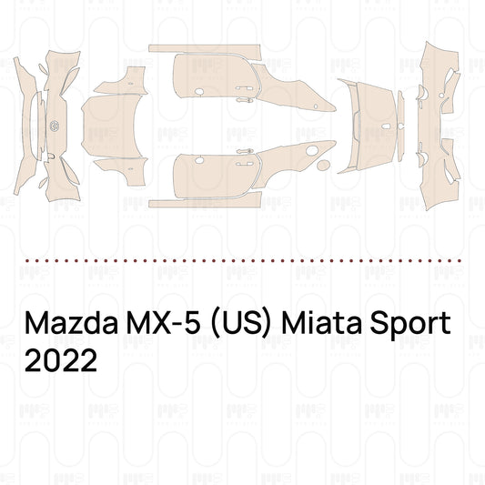 Voorgesneden PPF Mazda MX-5 (US) Miata Sport 2022