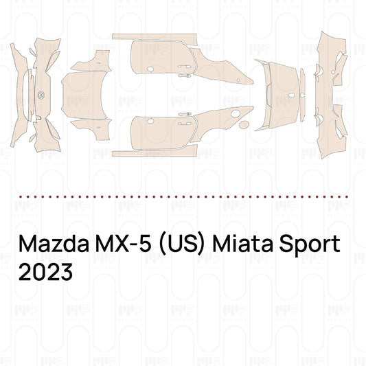 Voorgesneden PPF Mazda MX-5 (US) Miata Sport 2023