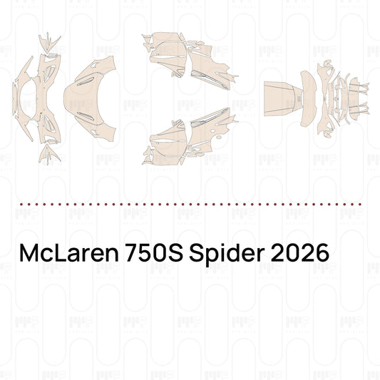 Voorgesneden PPF McLaren 750S Spider 2026