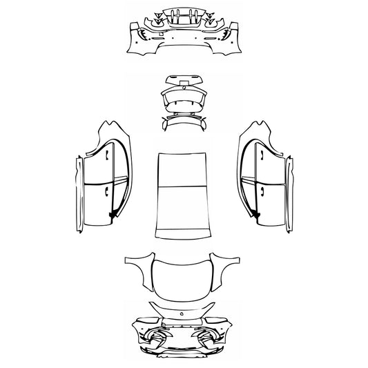 Pre-Cut PPF Mercedes-Benz A Class Hatchback AMG A 45 S 2025 - PPF-Kits