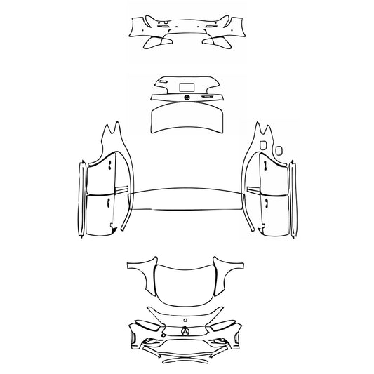 Pre-Cut PPF Mercedes-Benz A Class Sedan AMG Line Extended Wheelbase (Chinese only) 2019 - PPF-Kits