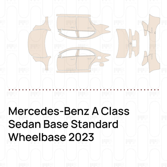 Voorgesneden PPF Mercedes-Benz A Class Sedan Base Standard Wheelbase 2023