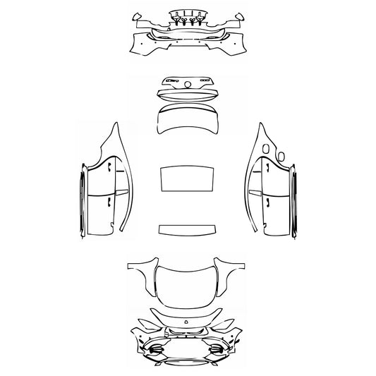 Pre-Cut PPF Mercedes-Benz CLA Coupe AMG CLA 45S 2022 - PPF-Kits