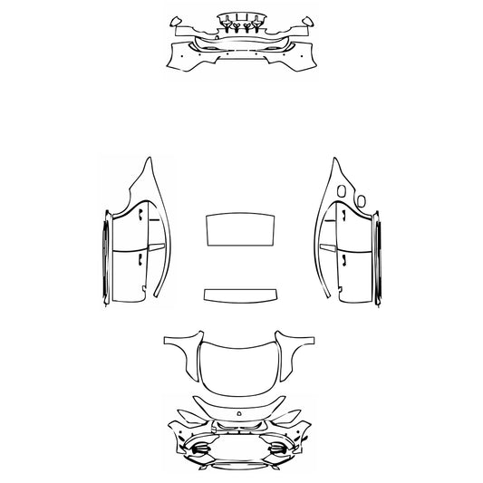 Pre-Cut PPF Mercedes-Benz CLA Coupe AMG CLA 45 2023 - PPF-Kits