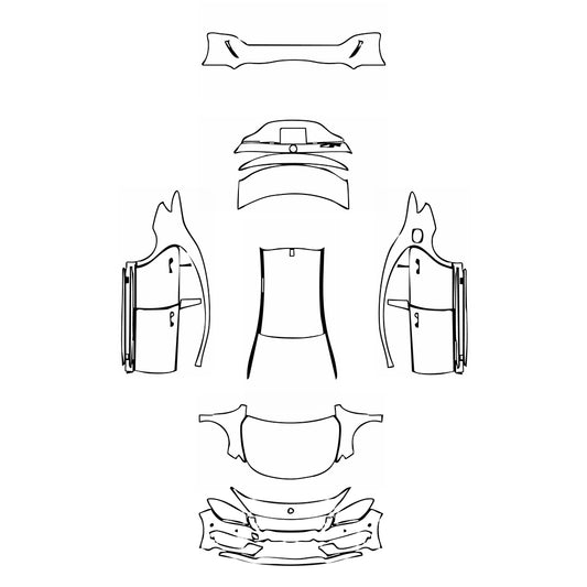 Pre-Cut PPF Mercedes-Benz CLA Coupe AMG Line 2013 - PPF-Kits