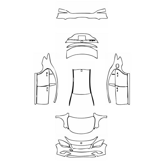Pre-Cut PPF Mercedes-Benz CLA Coupe Base 2013 - PPF-Kits