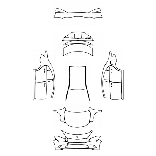Pre-Cut PPF Mercedes-Benz CLA Coupe Base 2018 - PPF-Kits