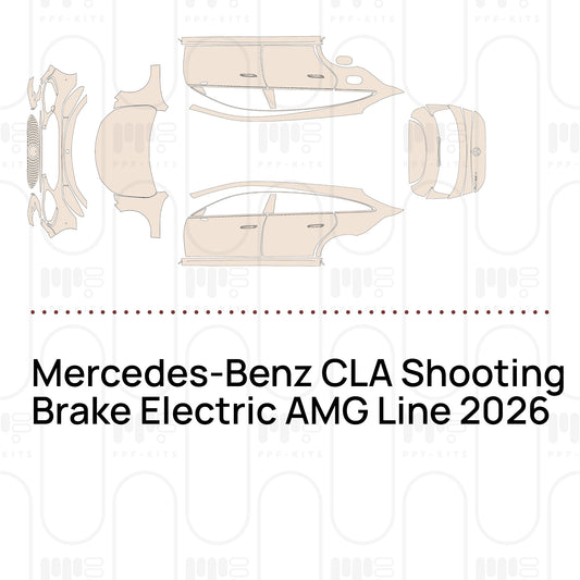Mercedes-Benz CLA Shooting Brake Electric AMG Line 2026 – Voorgesneden PPF-lakbeschermingsfolie