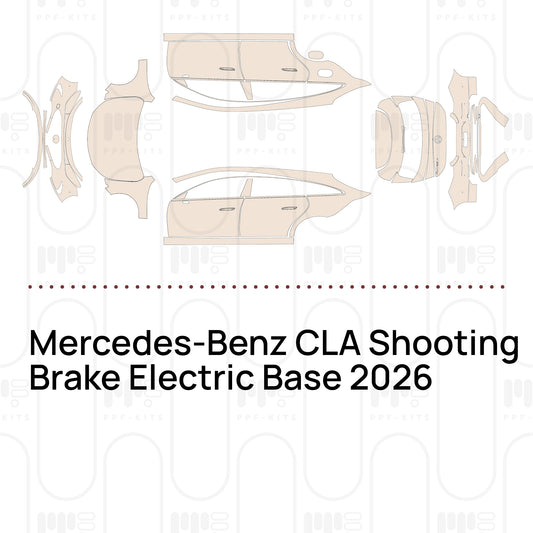 Mercedes-Benz CLA Shooting Brake Electric Base 2026 – Voorgesneden PPF-lakbeschermingsfolie