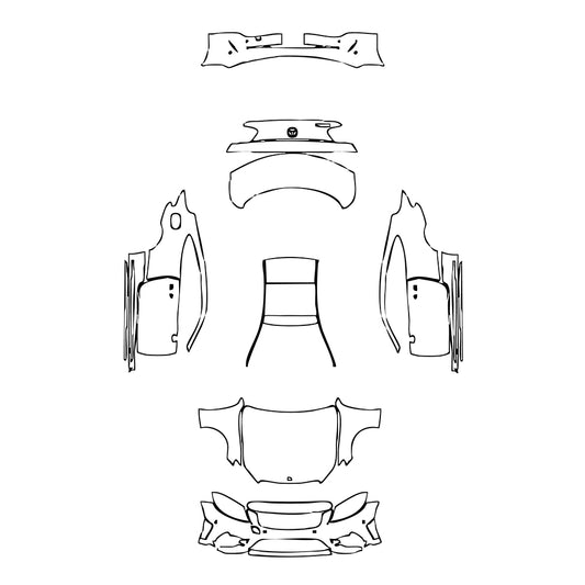 Pre-Cut PPF Mercedes-Benz C Class Coupe AMG Line 2021 - PPF-Kits