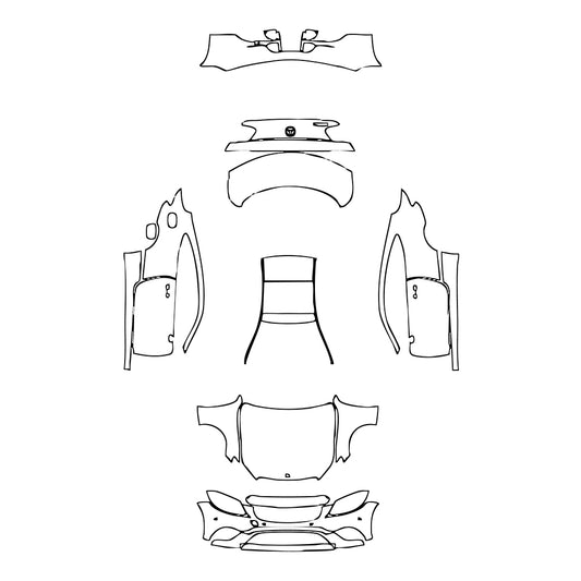 Pre-Cut PPF Mercedes-Benz C Class Coupe Base 2019 - PPF-Kits