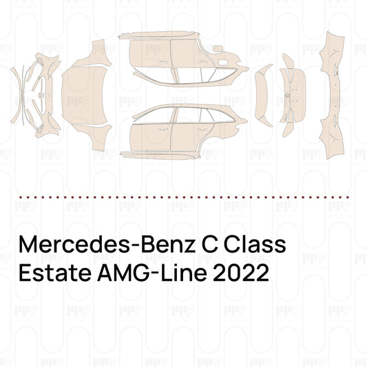 Voorgesneden PPF Mercedes-Benz C Class Estate AMG-Line 2022