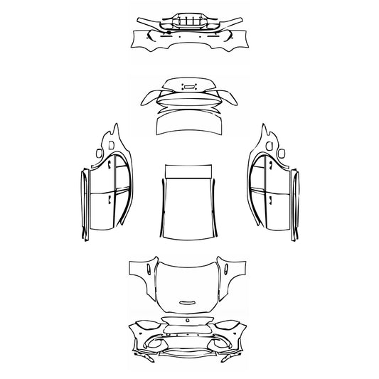 Pre-Cut PPF Mercedes-Benz C Class Sedan AMG C63 S e Performance 2023 - PPF-Kits