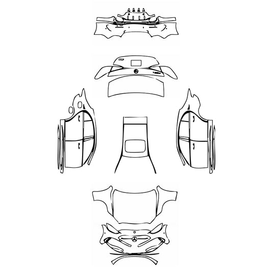 Pre-Cut PPF Mercedes-Benz C Class Sedan AMG Line Extended Wheelbase 2025 - PPF-Kits
