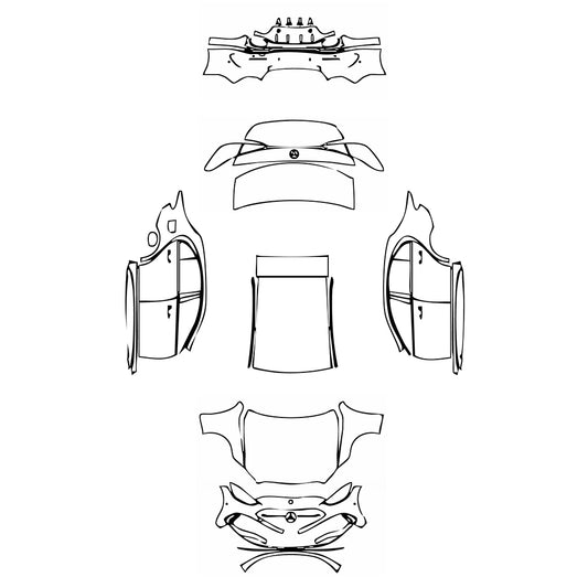 Pre-Cut PPF Mercedes-Benz C Class Sedan AMG Line Standard Wheelbase 2023 - PPF-Kits