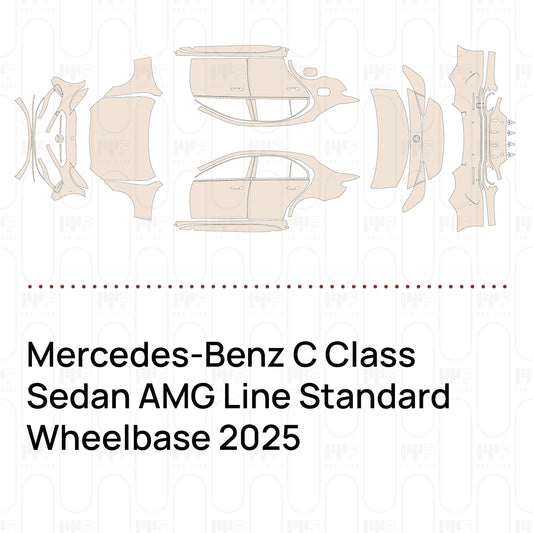 Voorgesneden PPF Mercedes-Benz C Class Sedan AMG Line Standard Wheelbase 2025