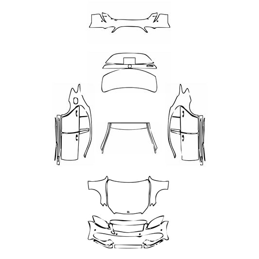 Pre-Cut PPF Mercedes-Benz C Class Sedan Sport Standard Wheelbase 2015 - PPF-Kits