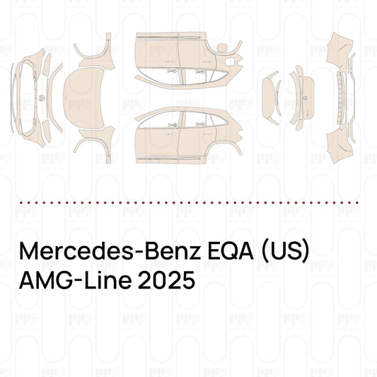 Voorgesneden PPF Mercedes-Benz EQA (US) AMG-Line 2025